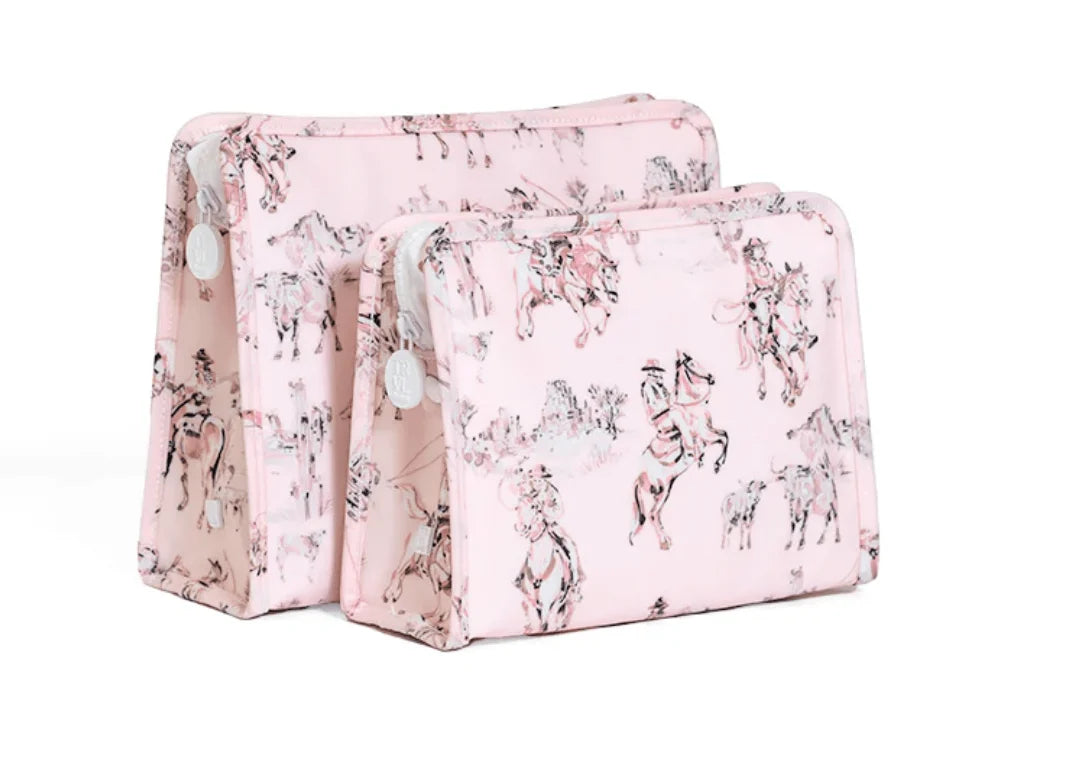 ROADIE Medium Zip Pouch - Cowgirl Toile