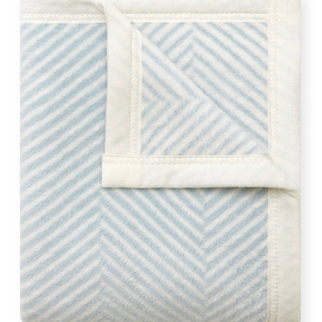 Harborview Herringbone Sky Mini Blanket