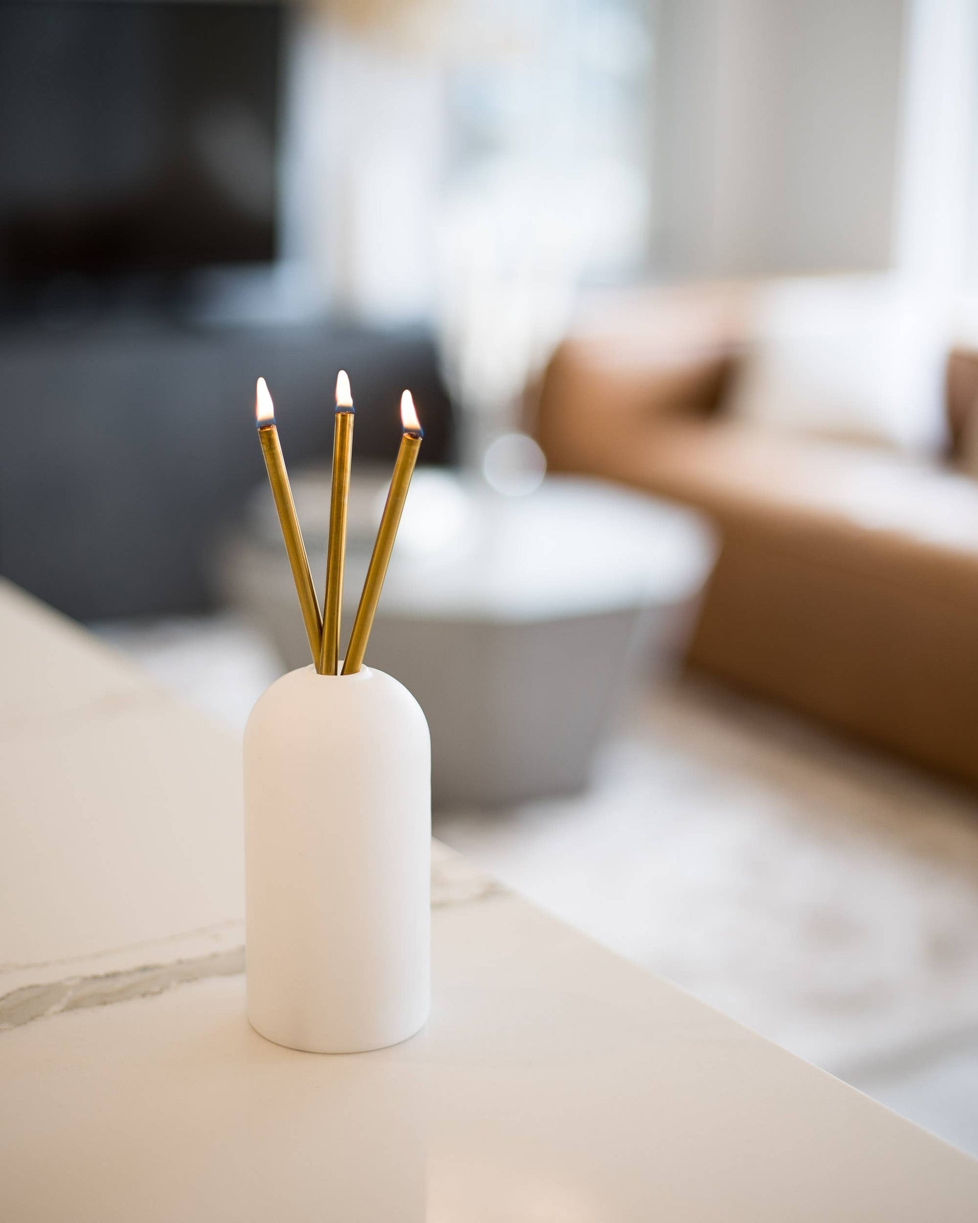Gold Everlasting Candle – Reusable Steel Candles [x1 Pack]