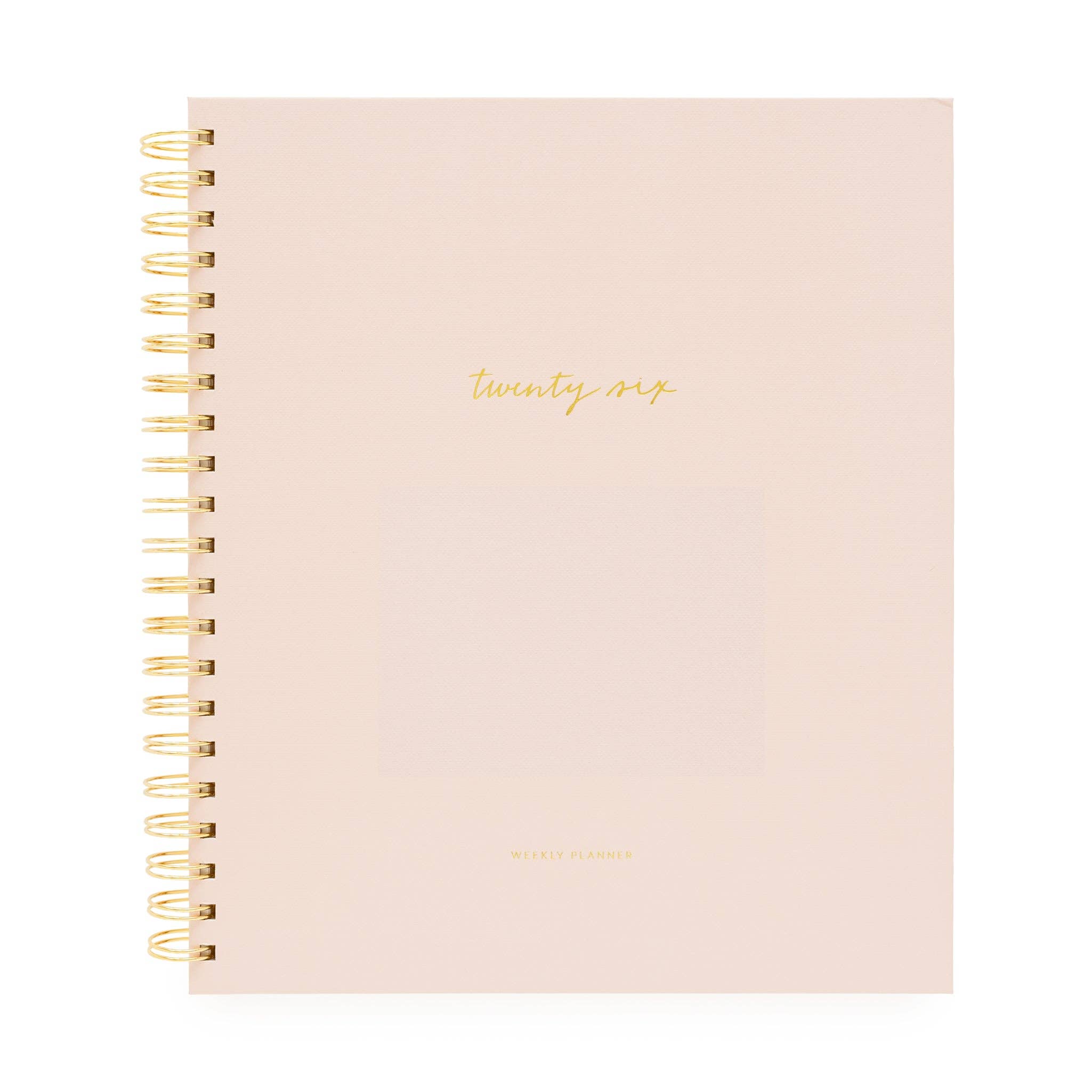 2026 Blush Large Weekly Spiral Planner