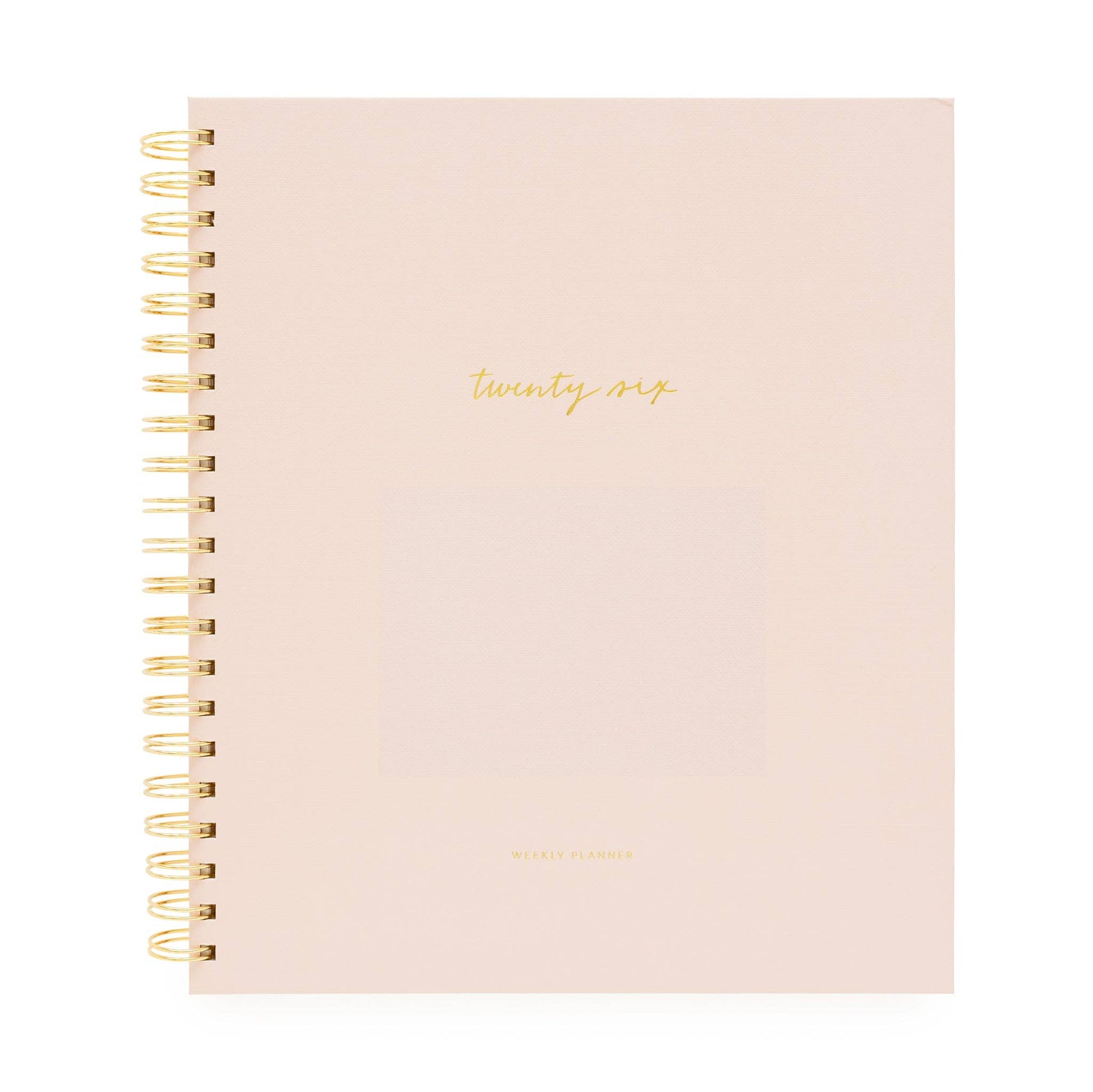 2026 Blush Large Weekly Spiral Planner
