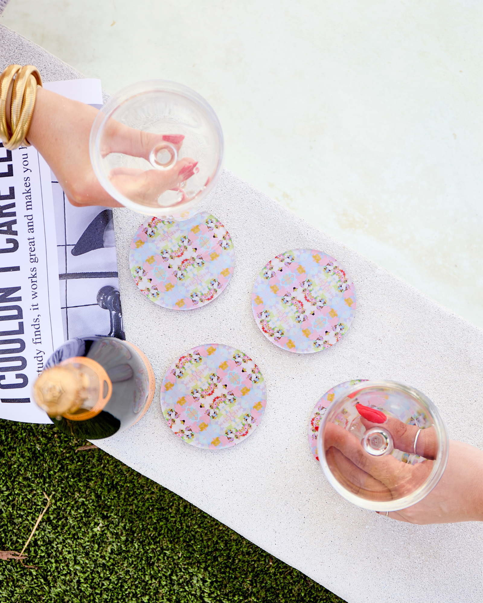 Brooks Avenue Pink Coaster | Laura Park Designs x Tart