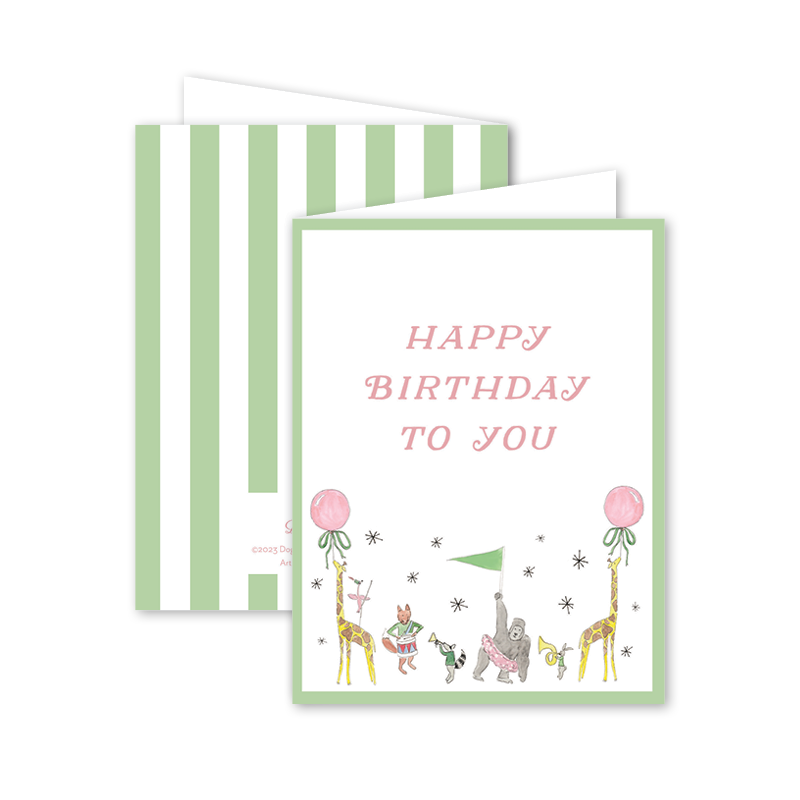 Animal Parade Green Birthday