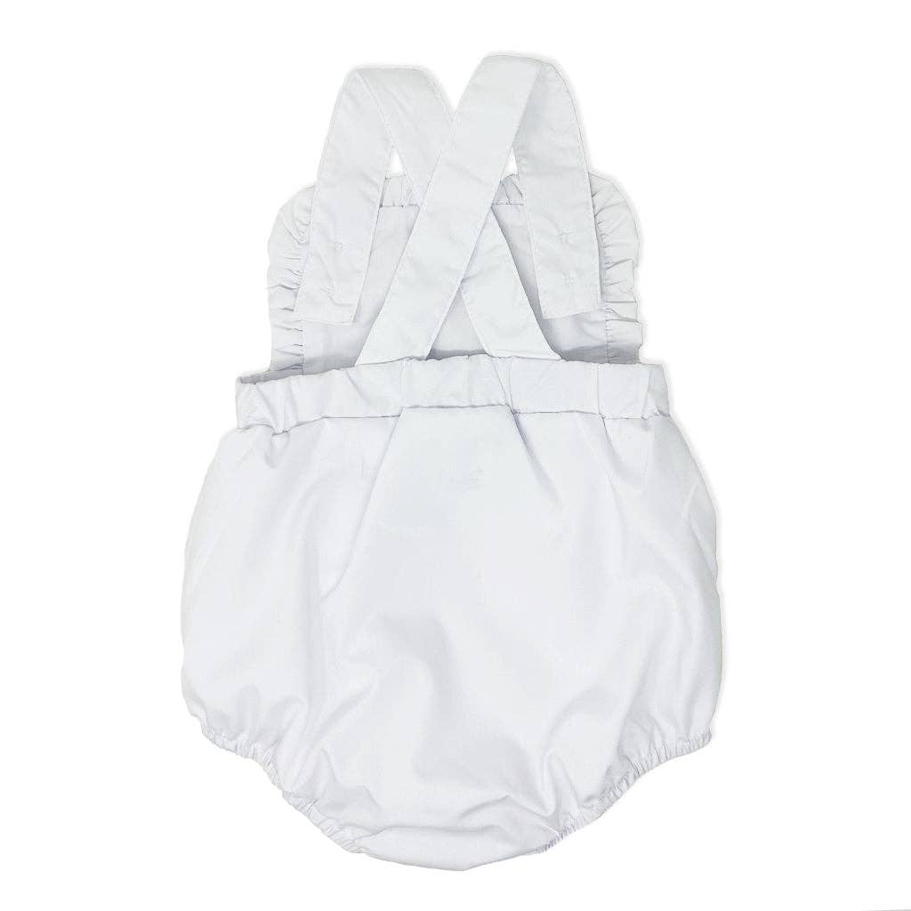 White Ruffle Sunsuit