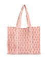 Layla Quilted Tote   Pink   18x16x7