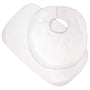 Paty Knit Bib & Burp Set Pink Trim