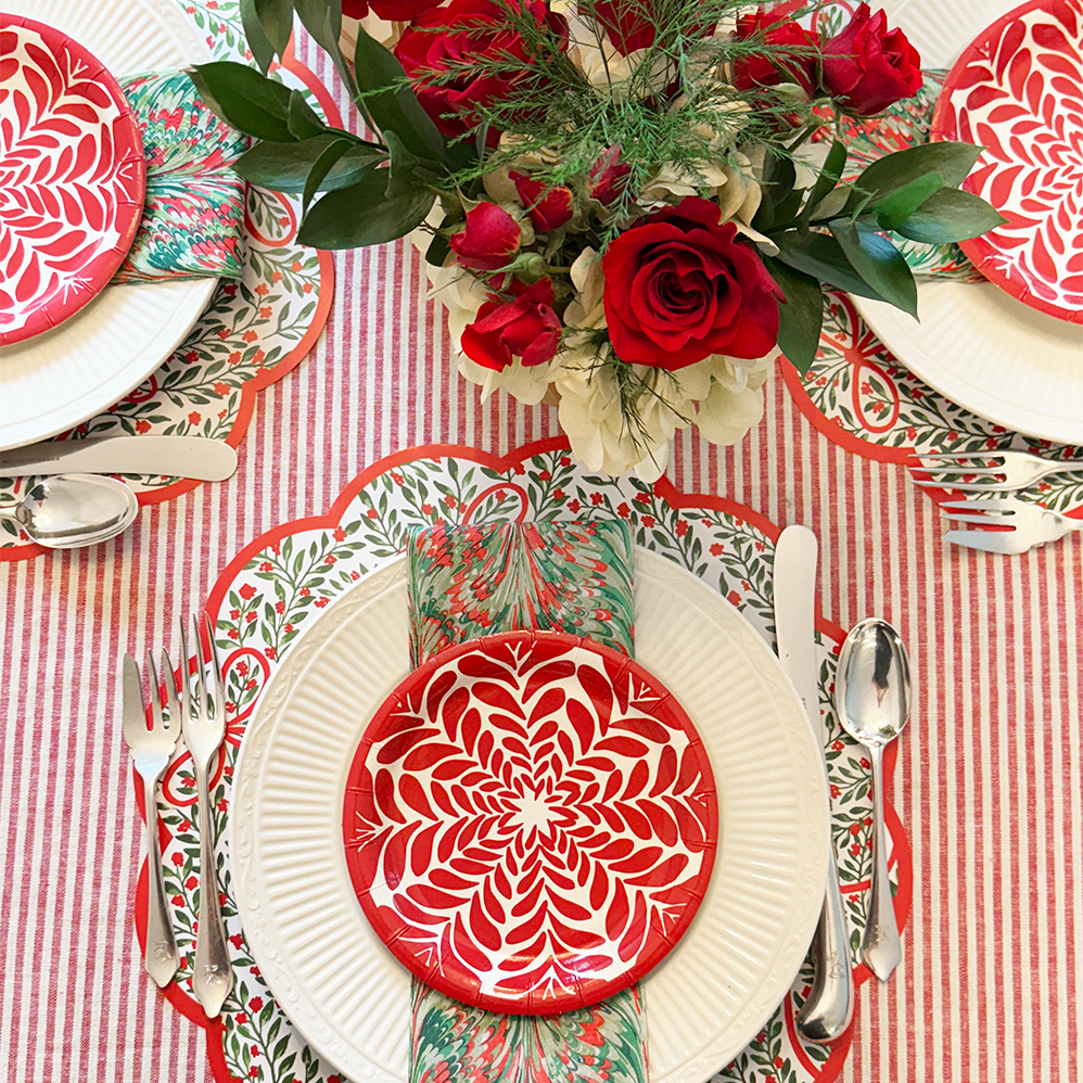 Marble Linen-feel Paper Napkin/Guest Towels | Set of 25