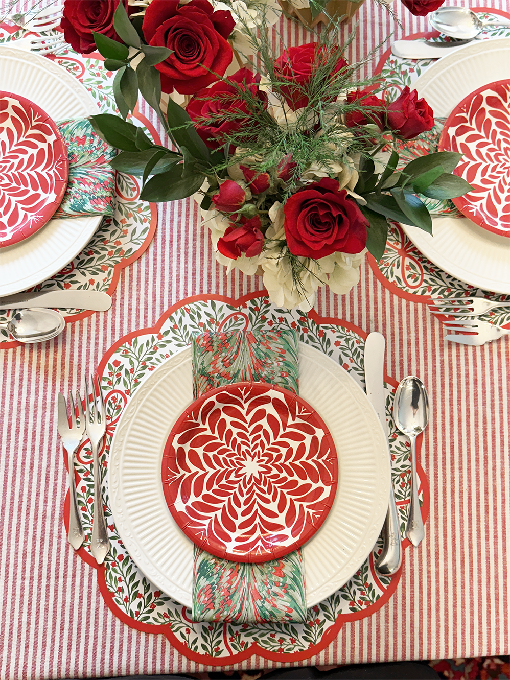 Marble Linen-feel Paper Napkin/Guest Towels | Set of 25