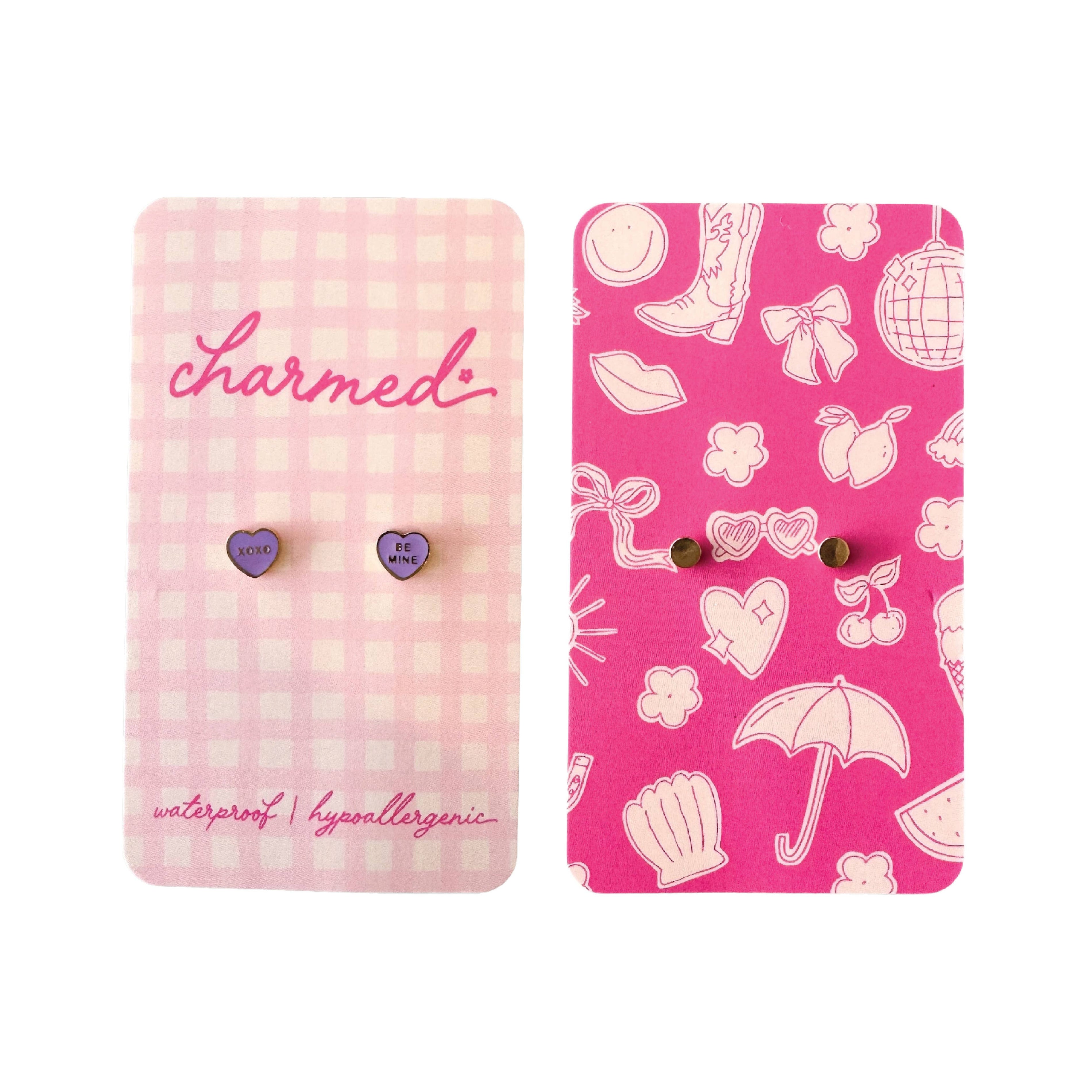 Conversation Hearts | Hypoallergenic & Screw-Back