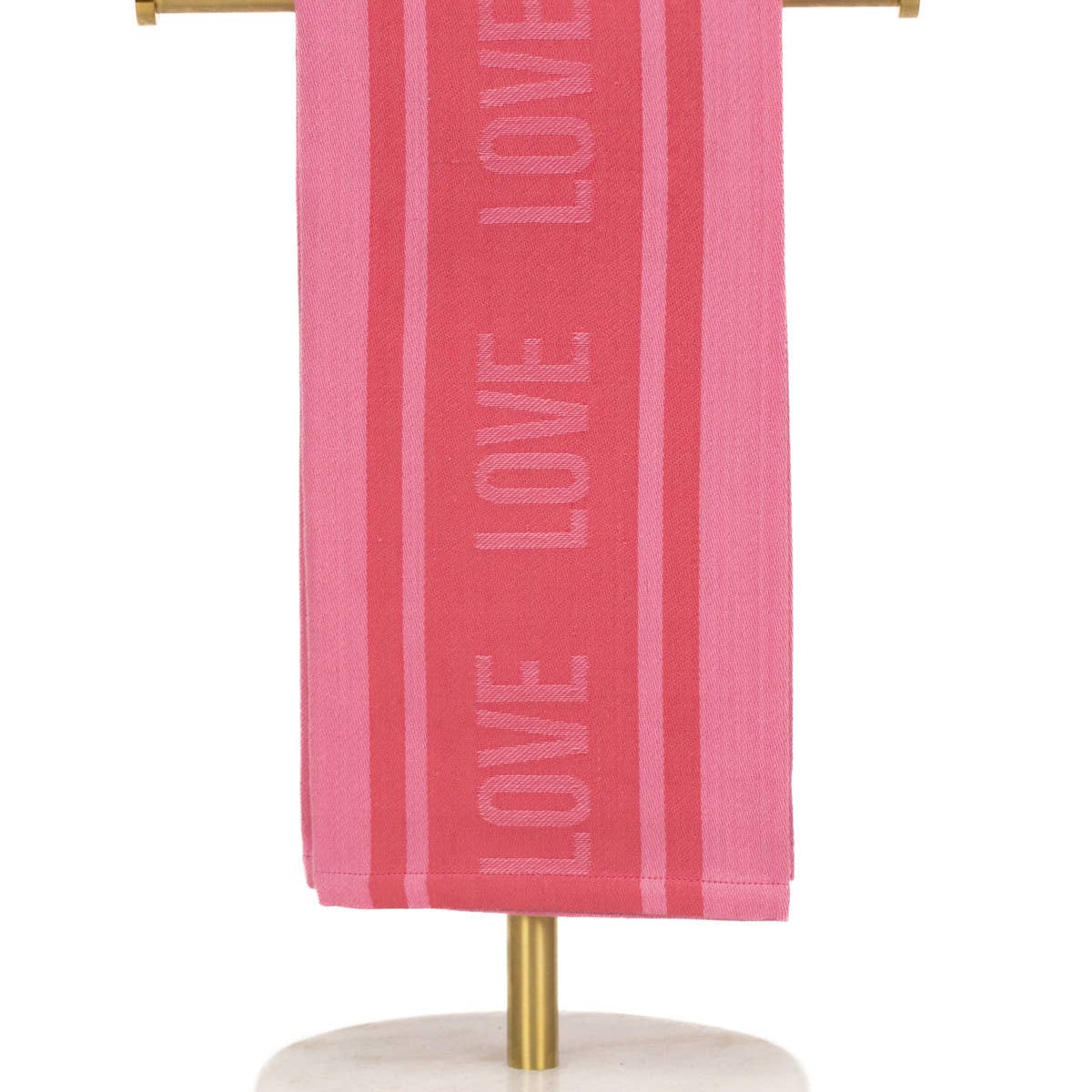 Love Jacquard Hand Towel   Pink   20x28