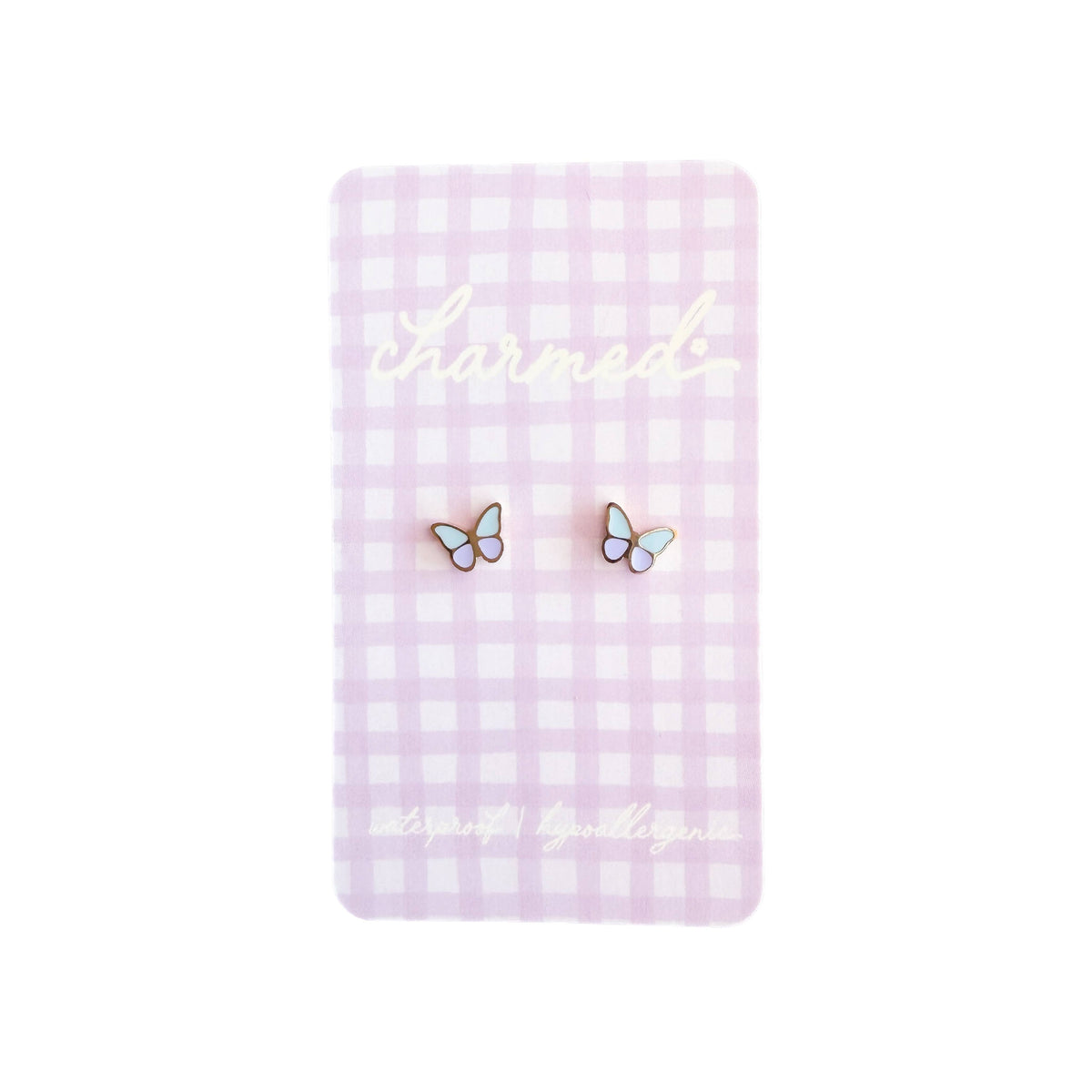 Colored Butterfly | Hypoallergenic & Screw-back