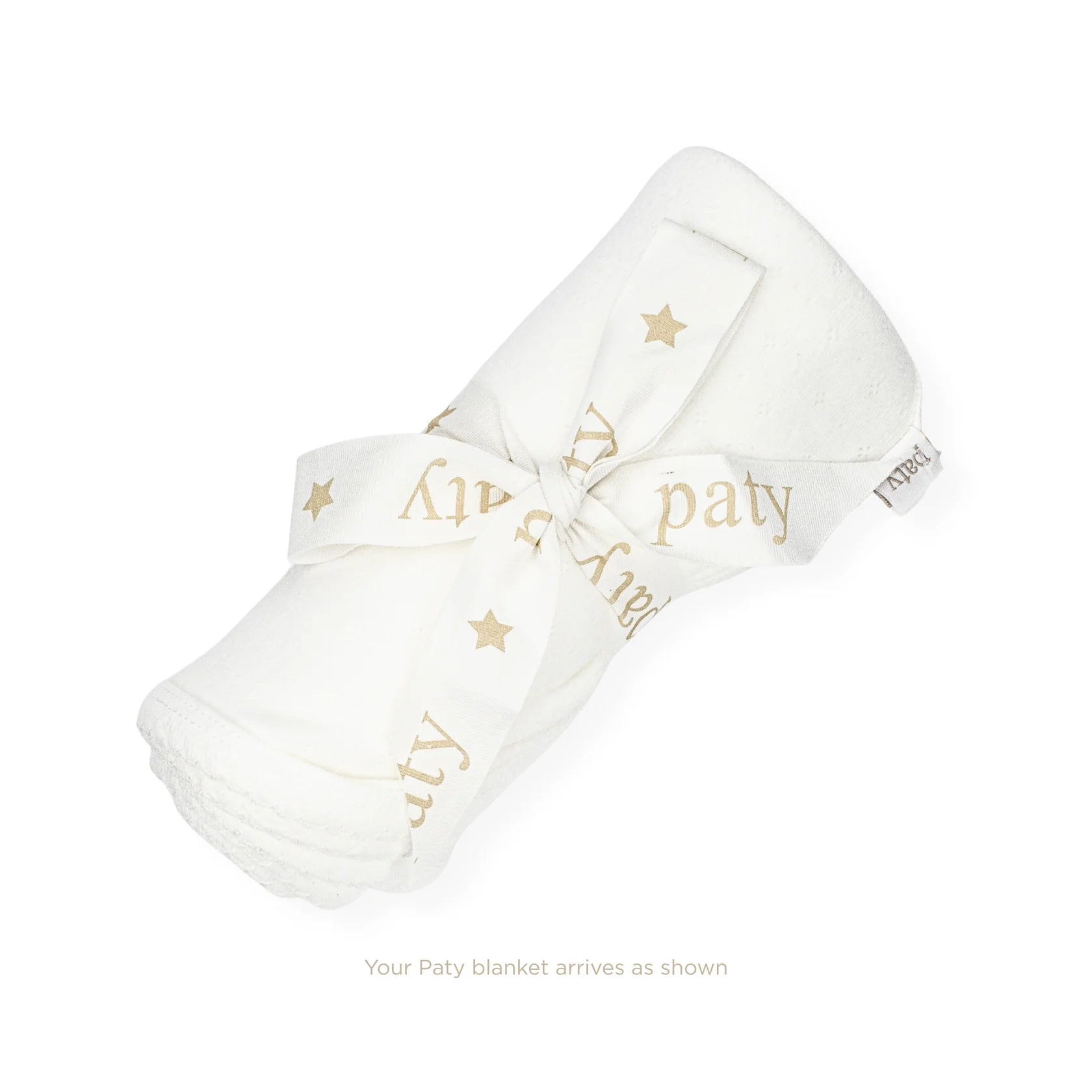 White Pointelle Knit Swaddle Blanket