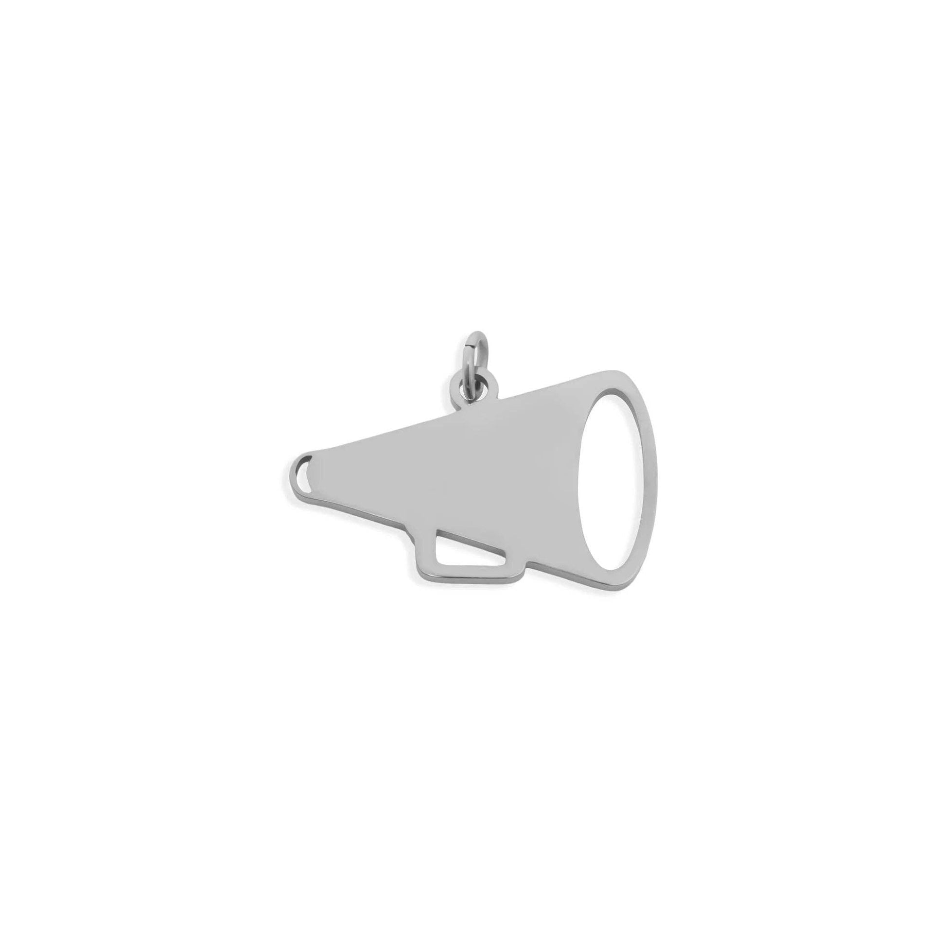 18K Gold PVD Stainless Steel Megaphone Charm