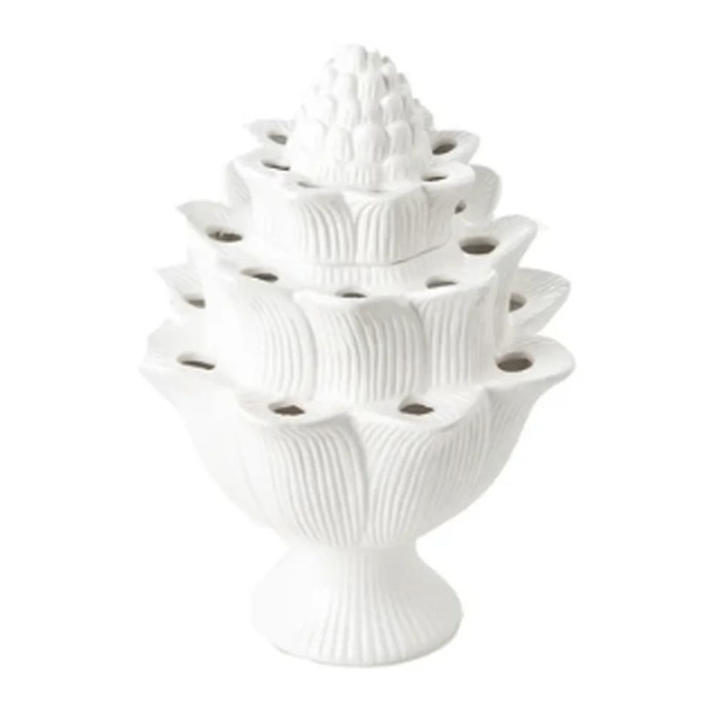 Large Artichoke Tulipiere-White