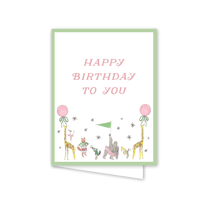 Animal Parade Green Birthday