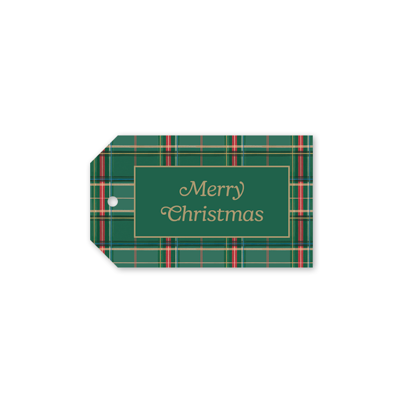 Equestrian Plaid Gift Tags