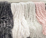 Soft Ruched Faux Fur Throw- Multiple Colors