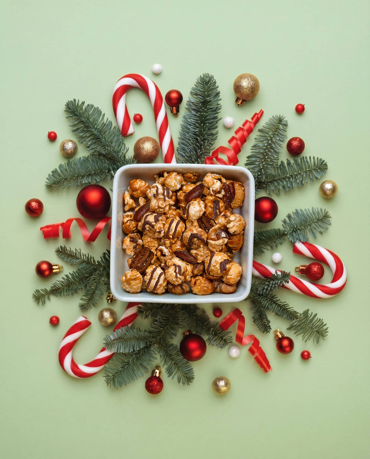 Reindeer Crunch Cylinder Holiday Popcorn