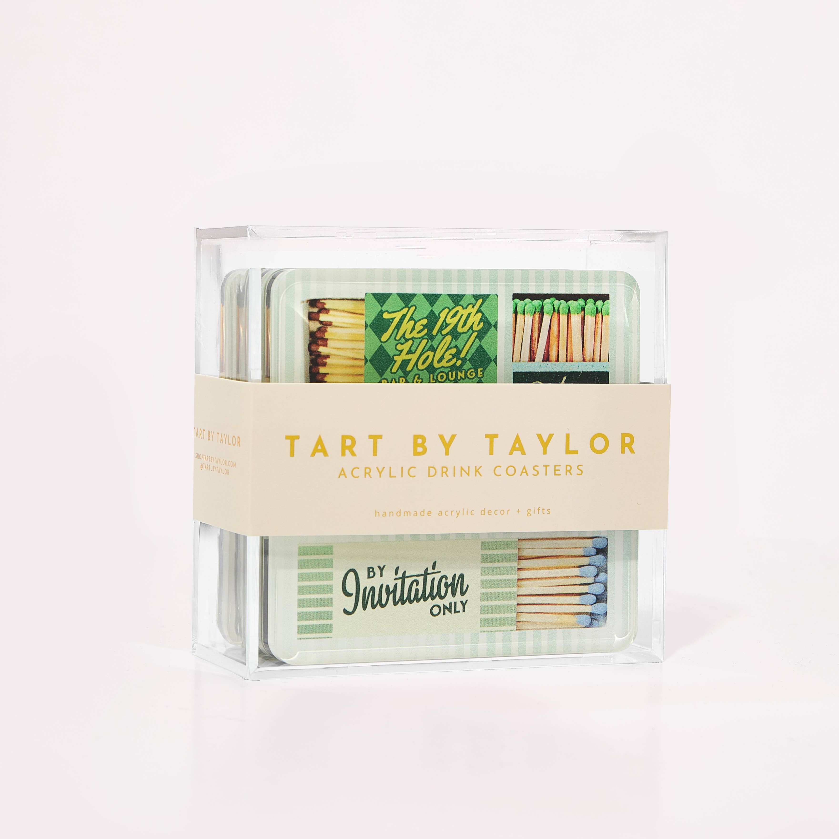 Golf Matchbook Coasters