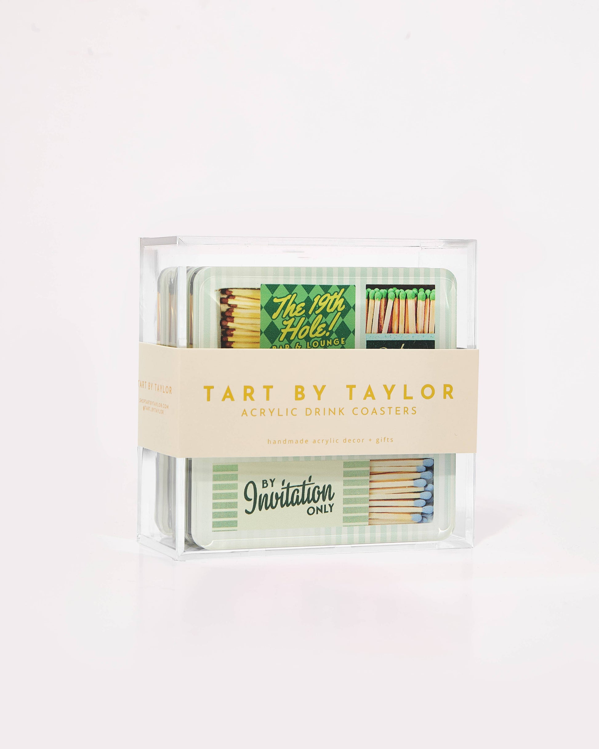 Golf Matchbook Coasters