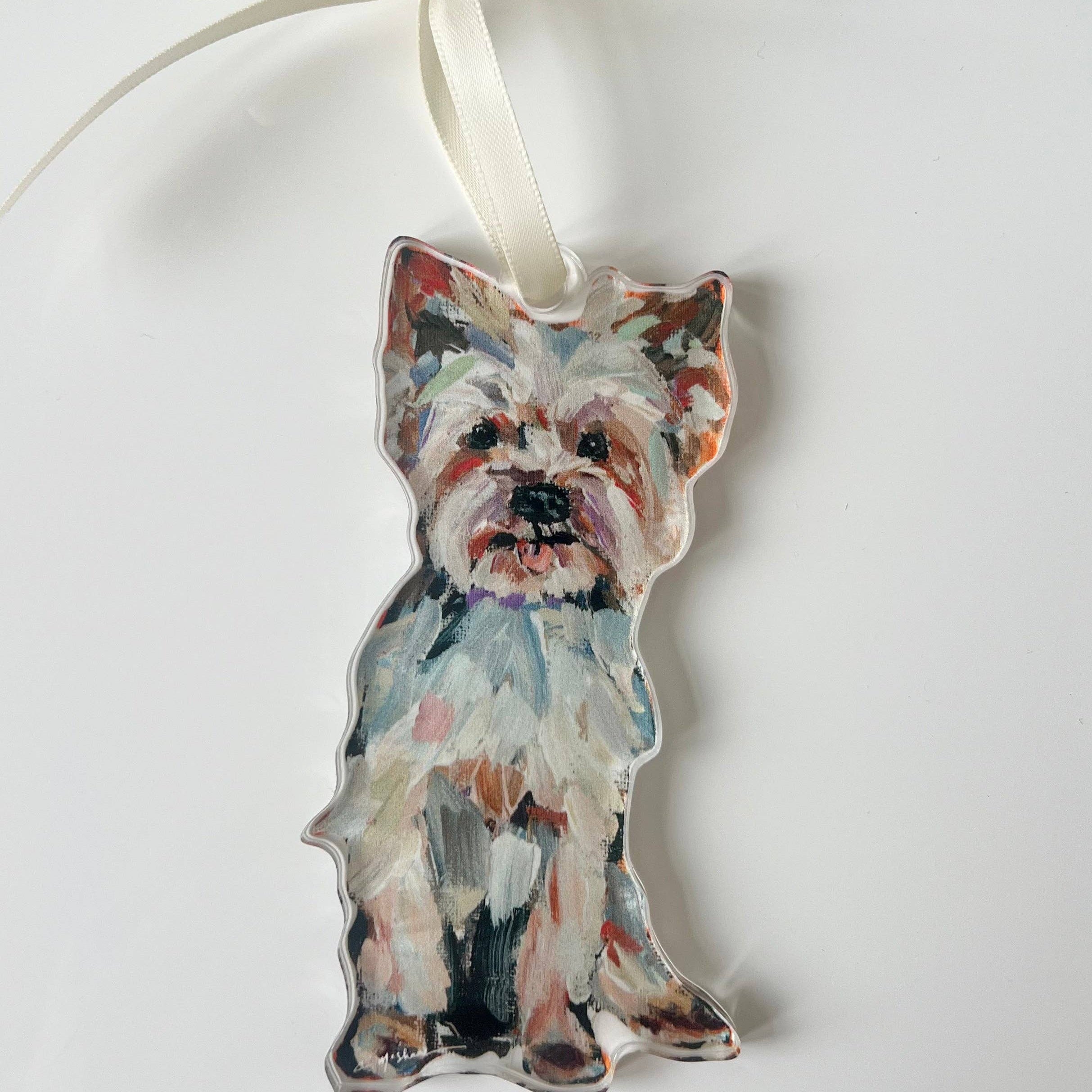 Yorkie Light Ornament