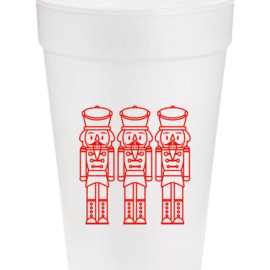 Nutcracker Styrofoam Cups