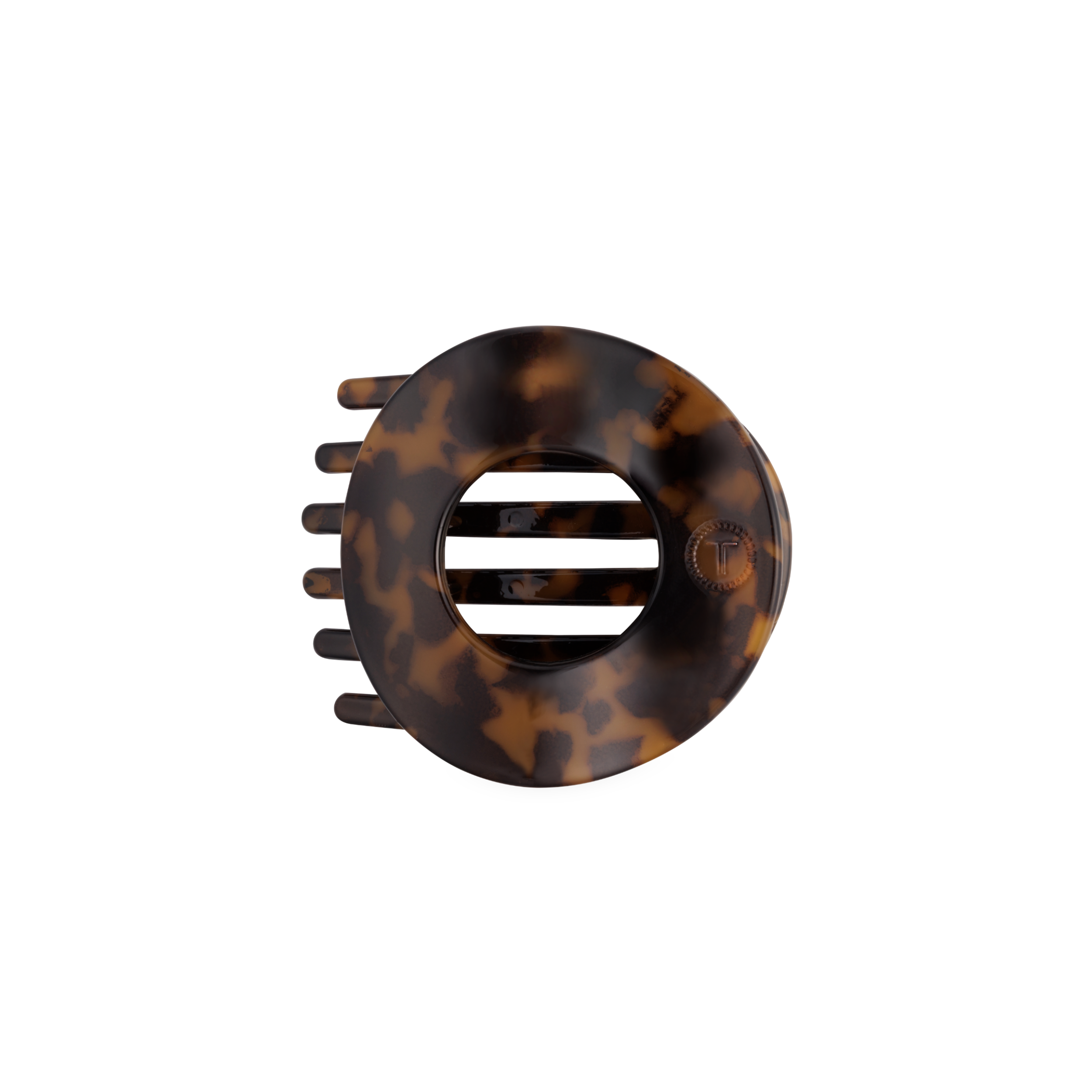 Tortoise | Medium | Flat Circle Hair Clip