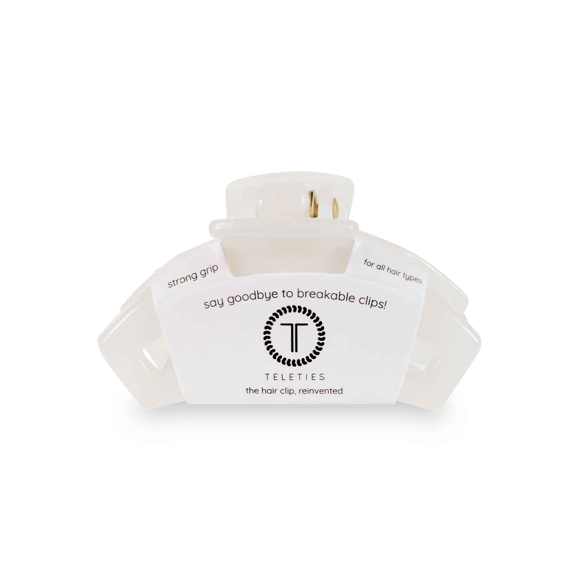 Open Hair Clip | Tiny | Coconut White