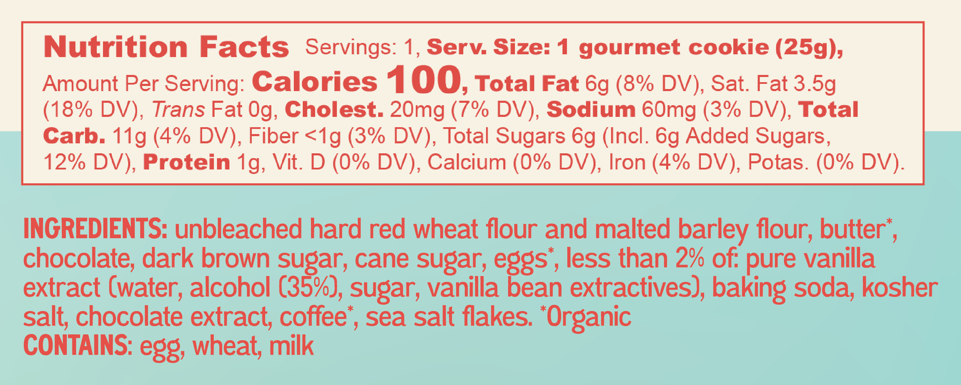 Chocolate Chip Soft Single Gourmet Cookie - Snack Packs