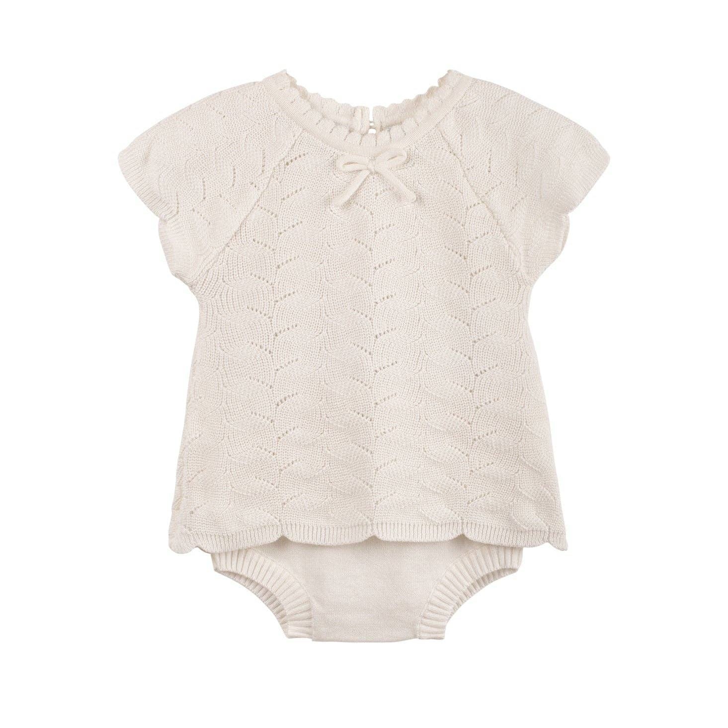 Baby & Toddler Girls Ivory Lacy Knit Set