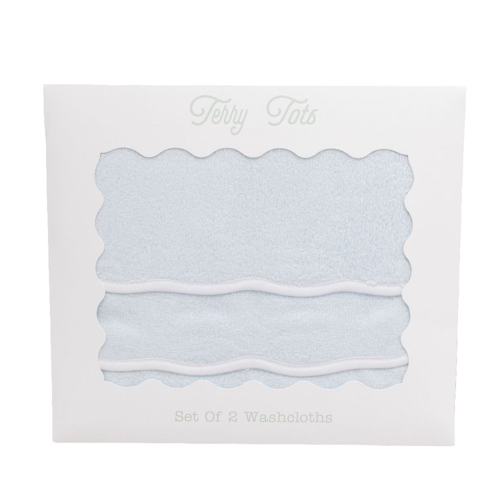 Wash Cloth Set Of 2 - Blue Terry
