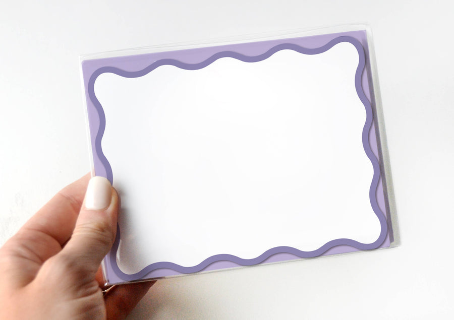 Wavy Lavender Notecards | Set of 8