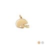 18K Gold PVD Stainless Steel Helmet Charm