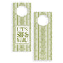  Bellflower Mahjong Wine Bottle Gift Tag