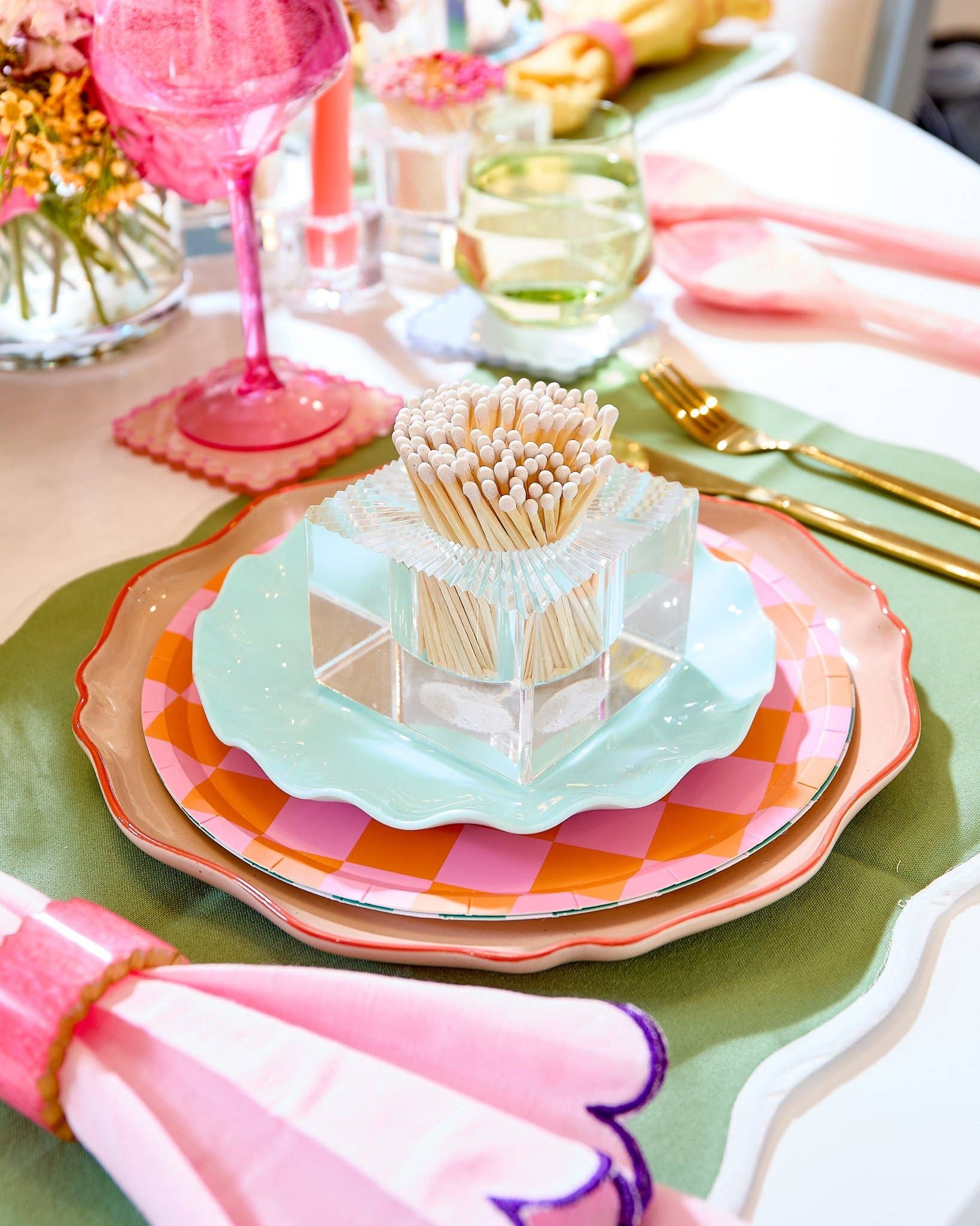 Square Match Striker | White Matches