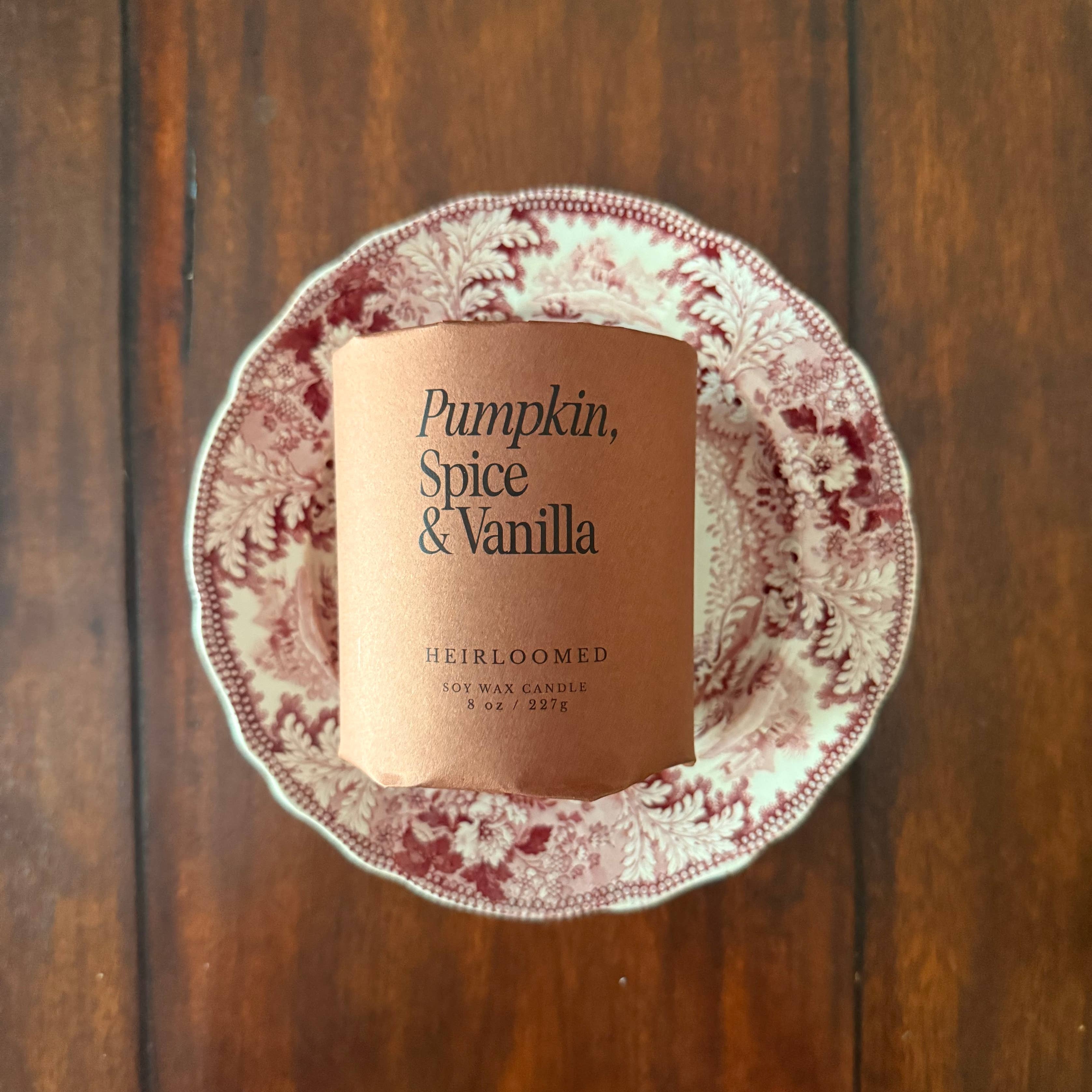 Heirloomed Candle - Pumpkin, Spice & Vanilla - Fall Candle