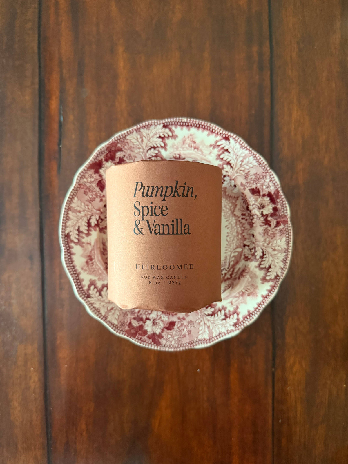 Heirloomed Candle - Pumpkin, Spice & Vanilla - Fall Candle