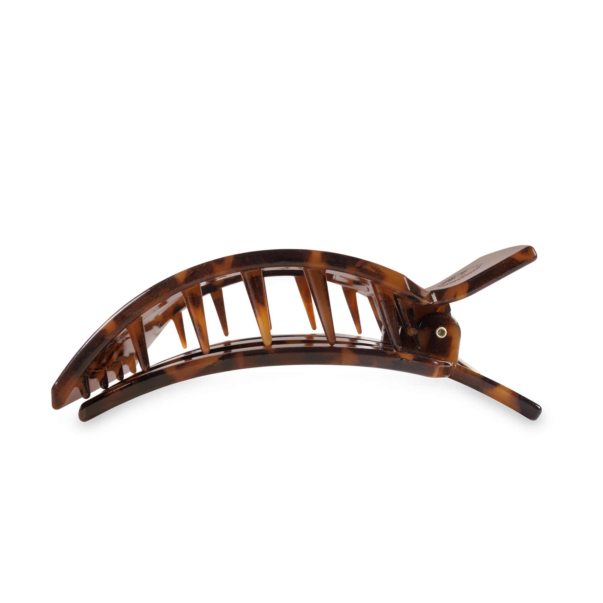 Square Flat Hair Clip | Large | Tortoise