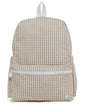 Gingham Khaki Backpack