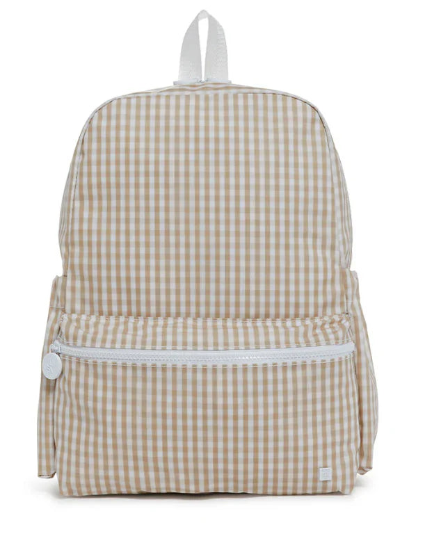 Gingham Khaki Backpack