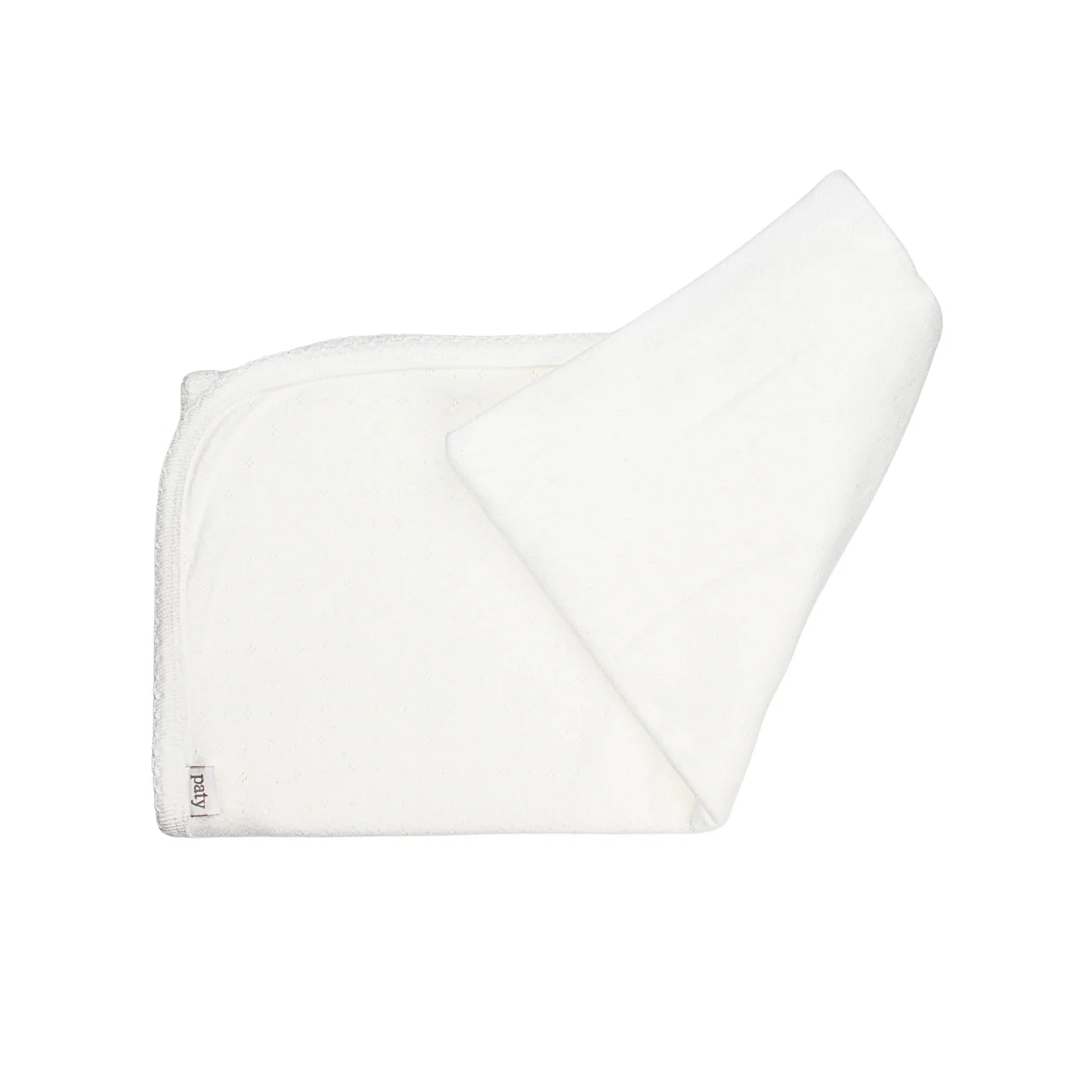White Pointelle Knit Swaddle Blanket