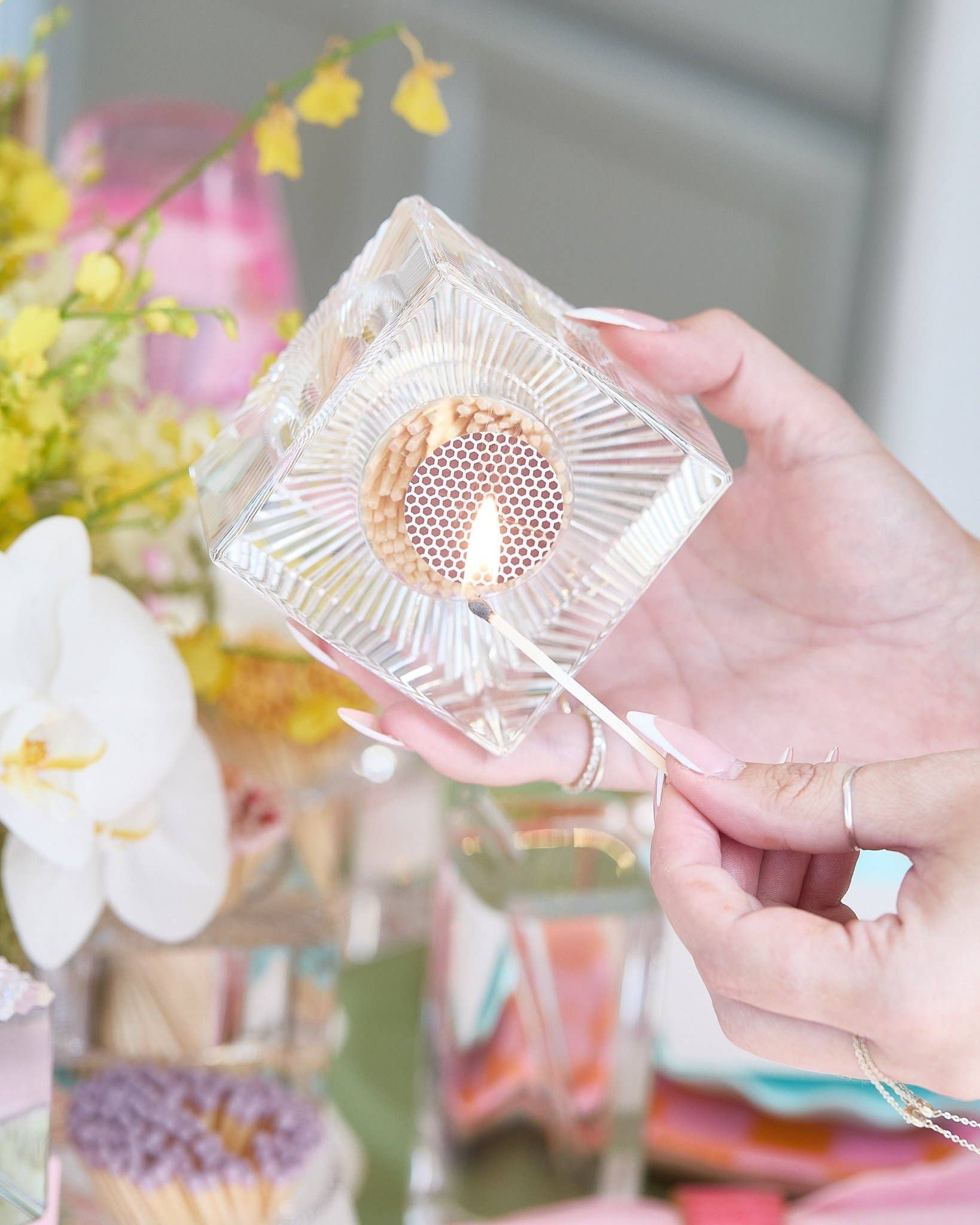 Square Match Striker | Lavender Matches