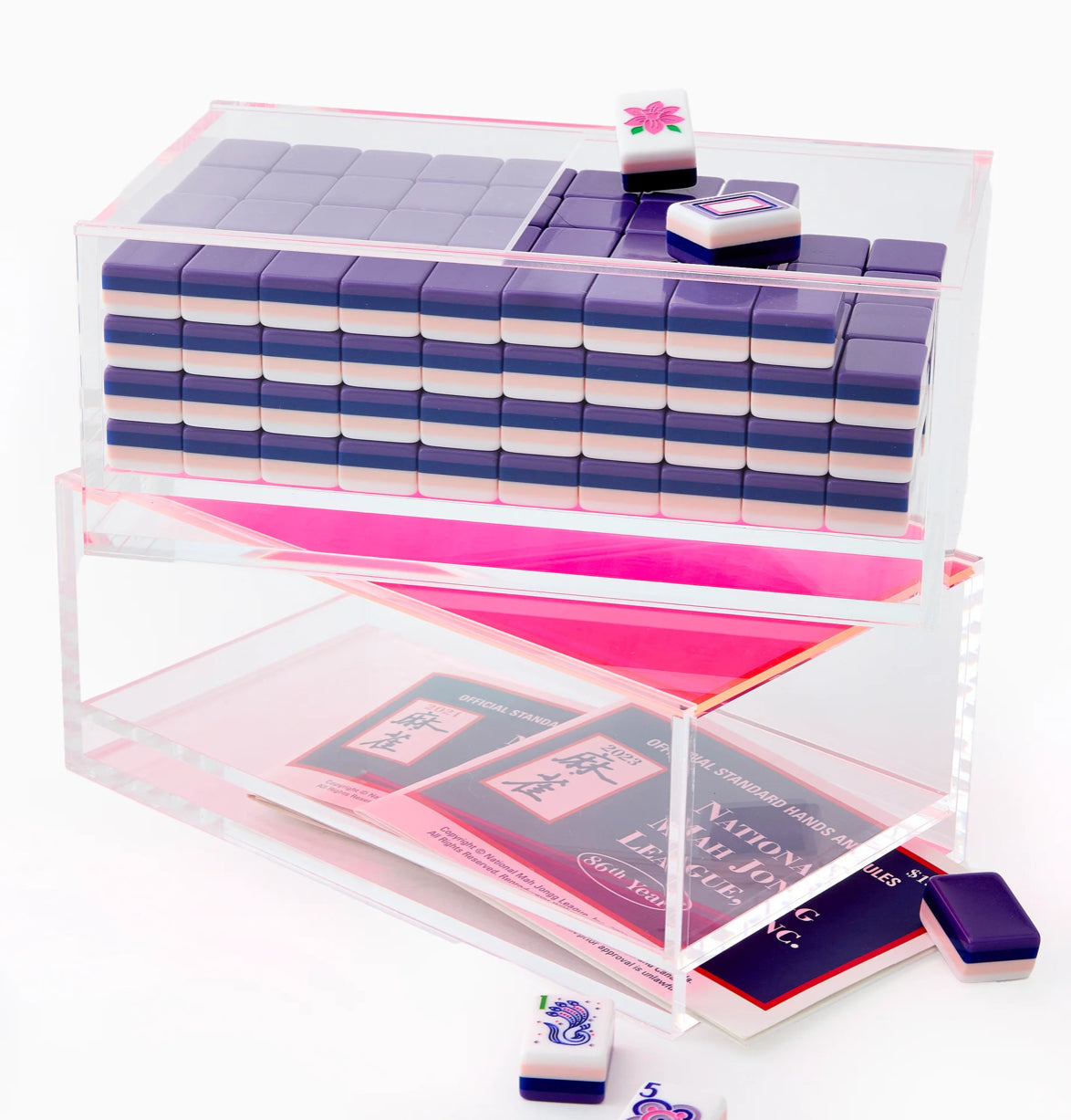 Mahjong Clear Acrylic Box