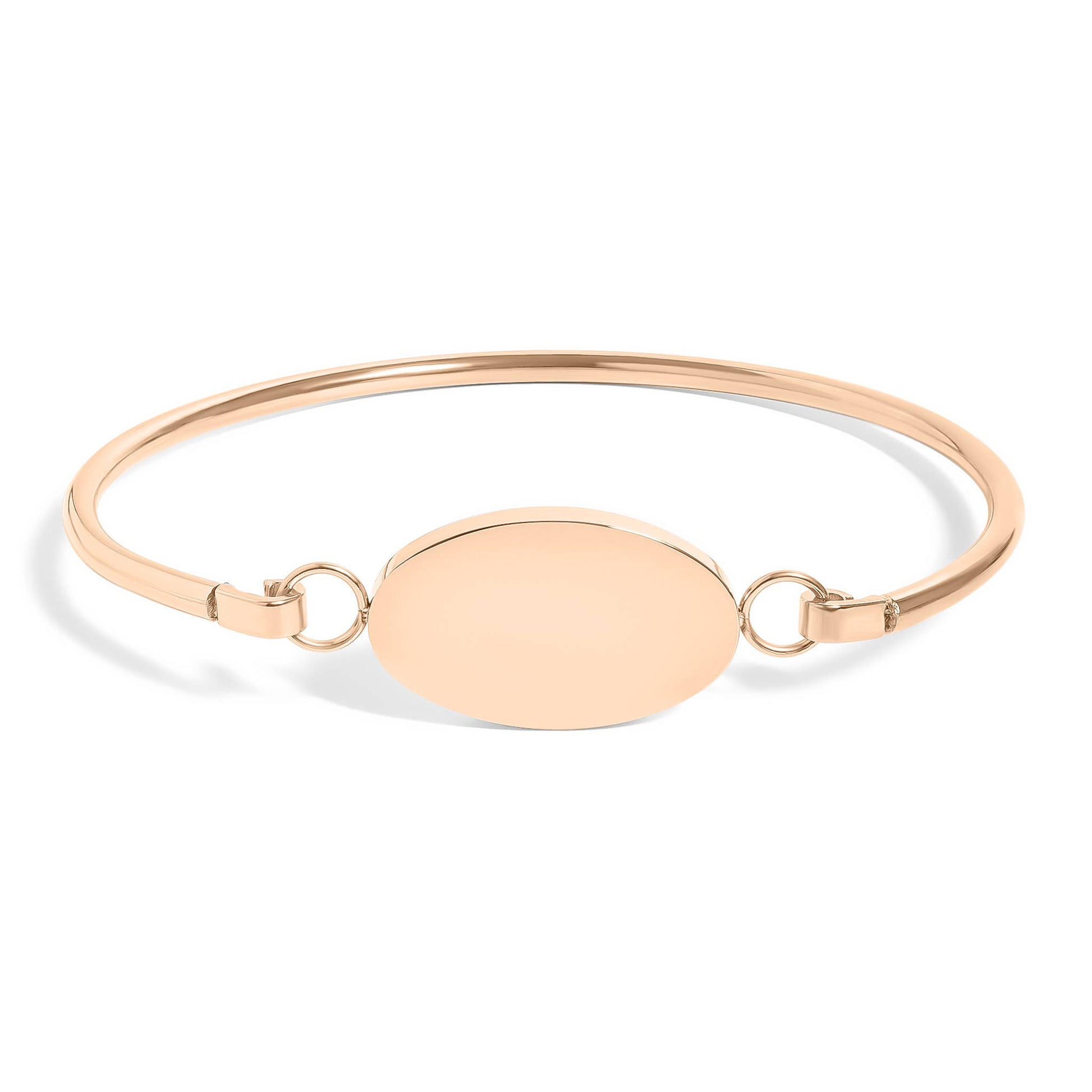 Stainless Steel Oval Engravable Bracelet