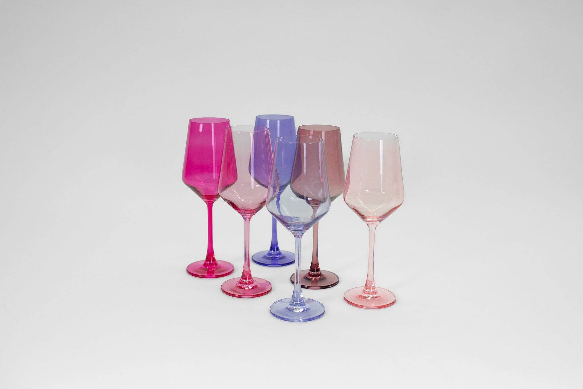 Tickle Me Pink - Colored Wine Glass
