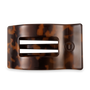 Flat Rectangle Hair Clip | Large | Tortoise