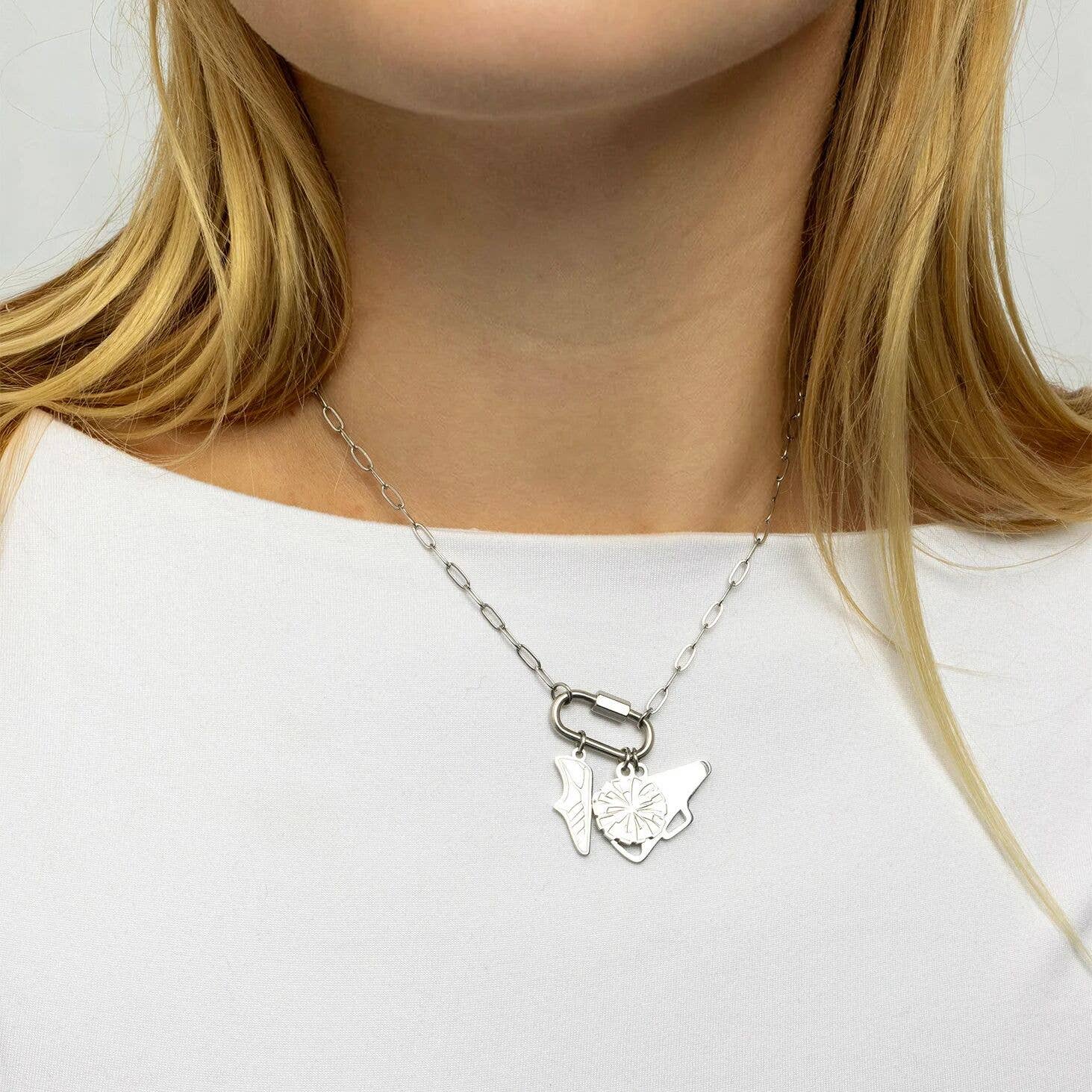 18K Gold PVD Stainless Steel Megaphone Charm