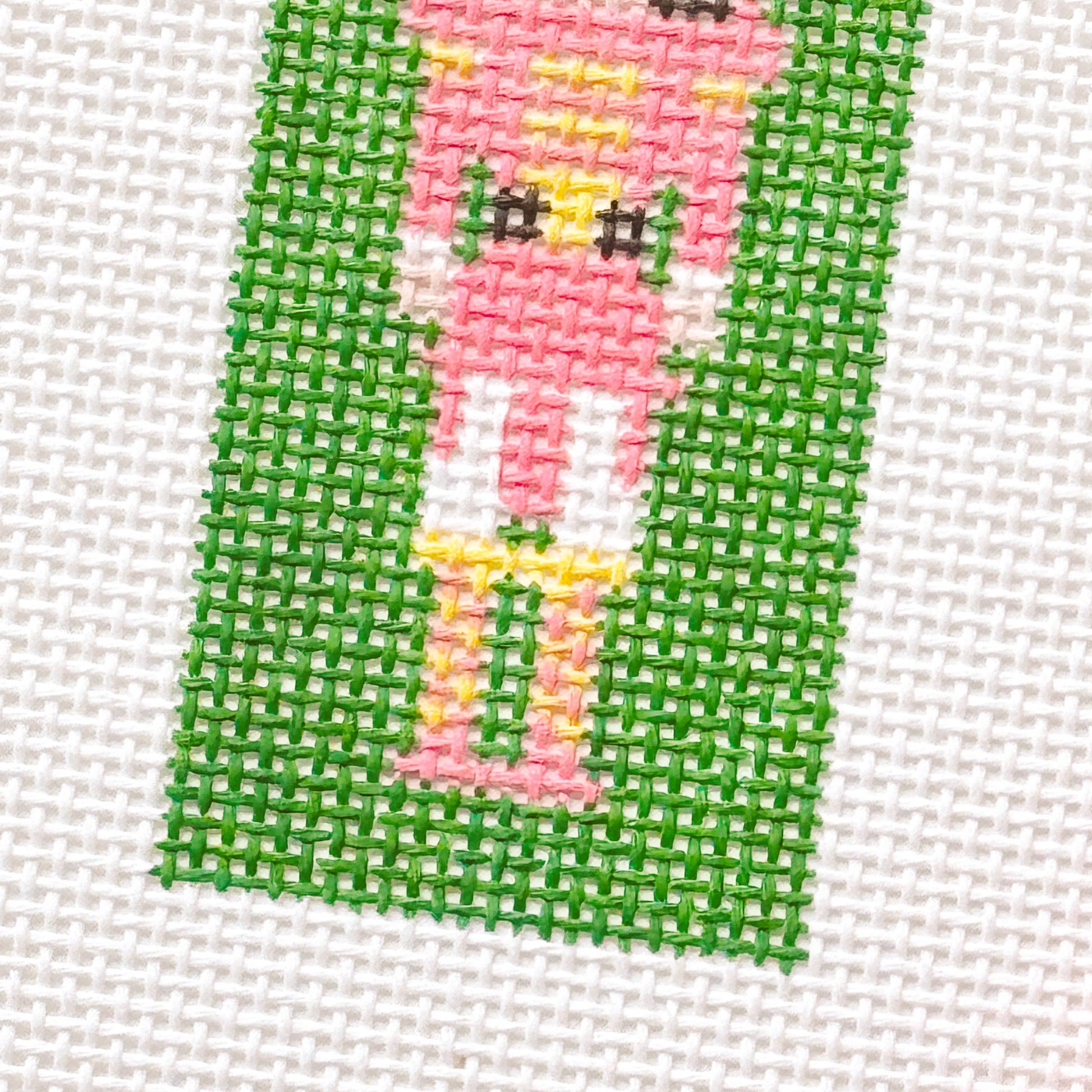 Hand Painted Nutcracker 4” Needlepoint Canvas 13 Mesh