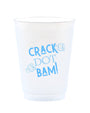 Crack Dot Bam Mahjong Reusable Frost Flex Cups