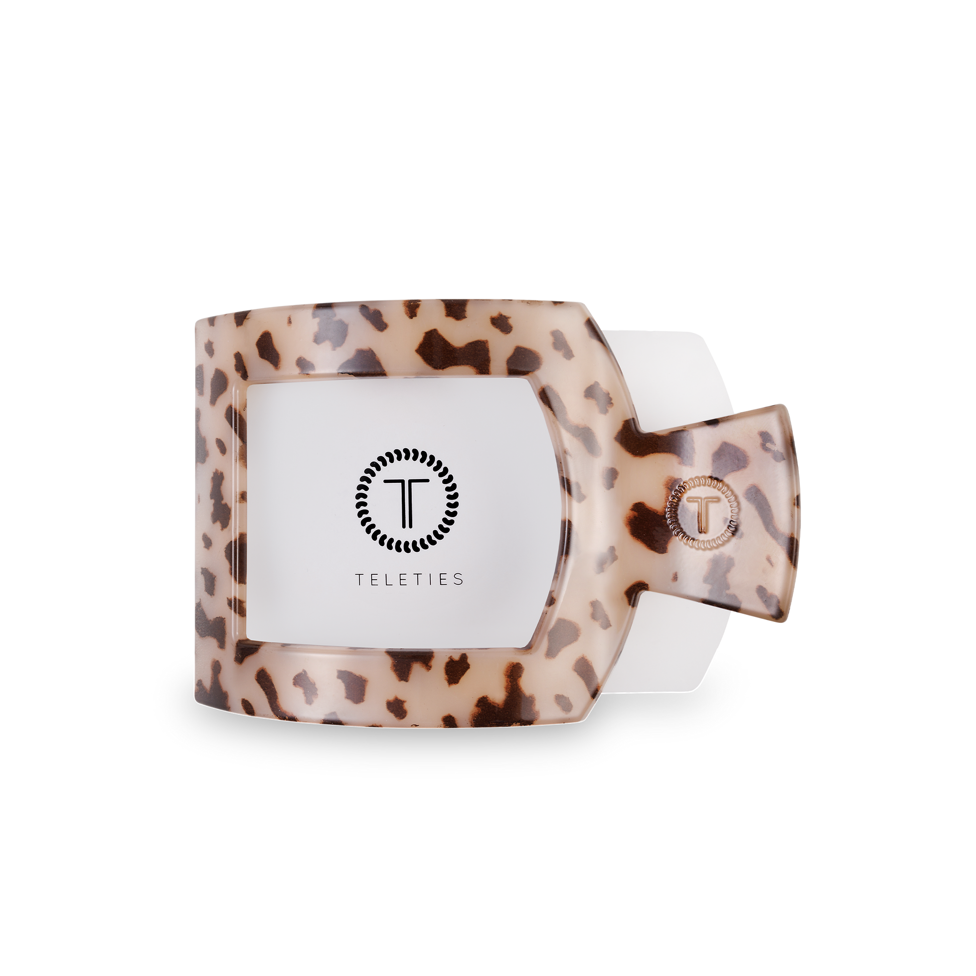 Square Flat Hair Clip | Med. | Blonde Tortoise